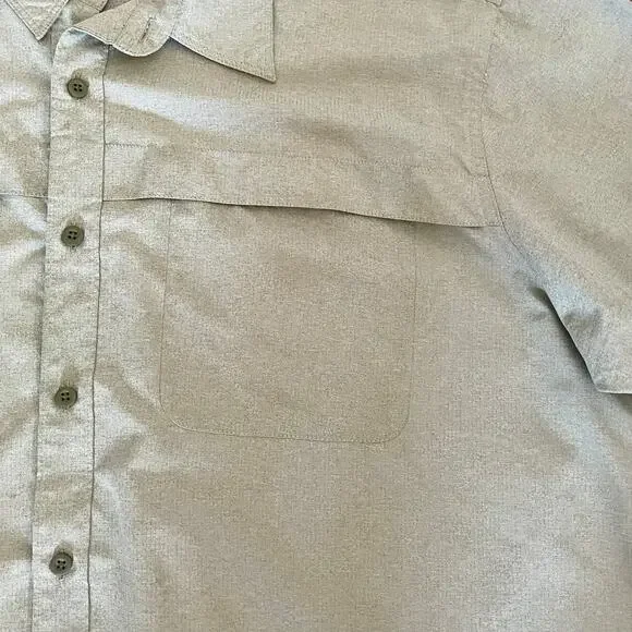 Wrangler Sage Green Short Sleeve Outdoor Sport Shirt Mens 2XL Gorpcore Utility - Picture 6 of 9